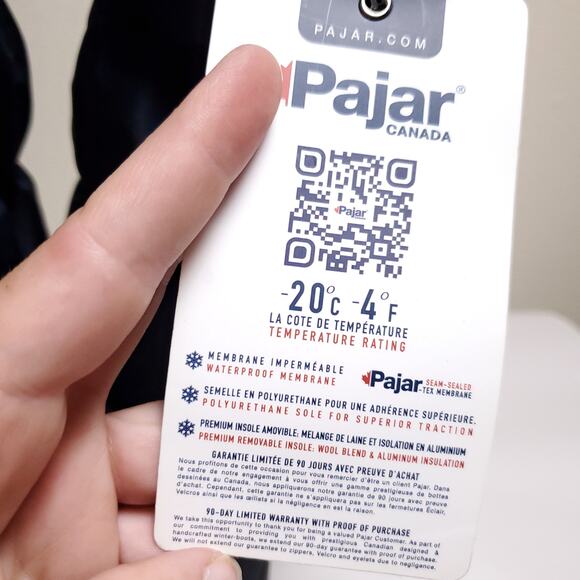 NWT PAJAR Navy Puffer Faux Fur Waterproof Insulated Tall Snow Boots Sz 10 - Picture 11 of 16